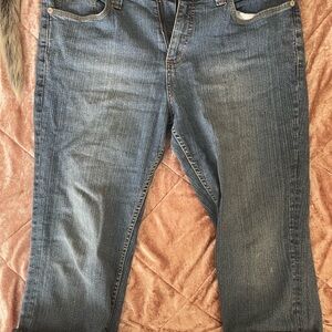 Women's Blue Cropped Jeans